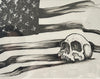 Sketch flag and skull
