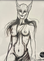 Sketch Viking Woman