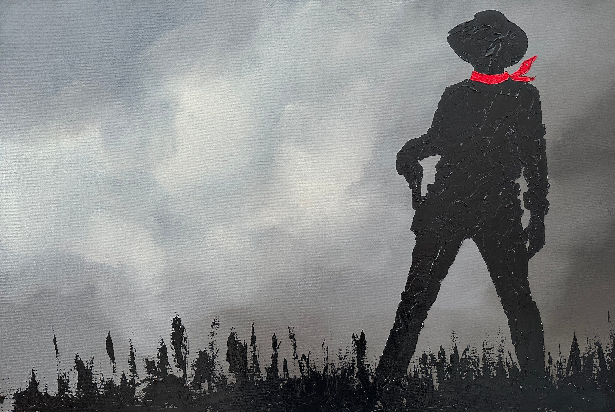 Invader Girl Cowboy 20x30 – Invadergirl Art