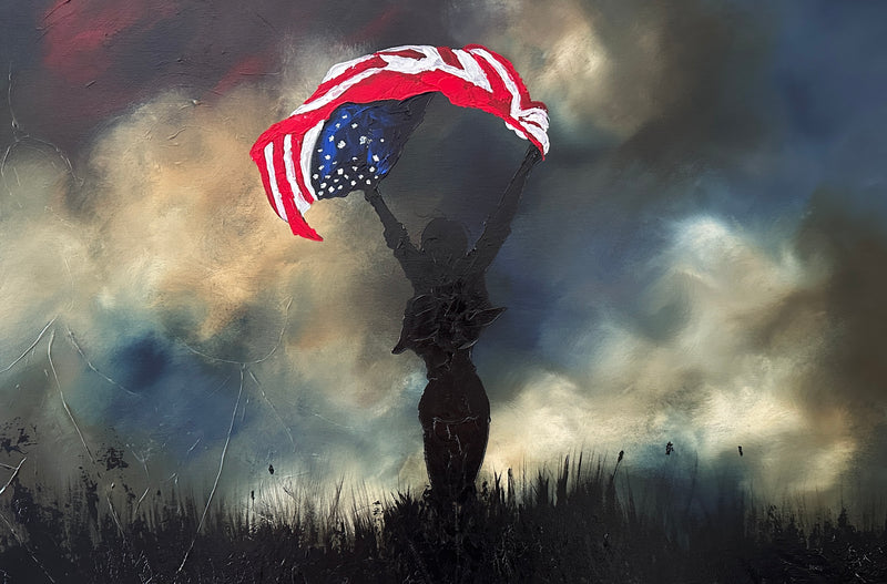 Beneath this Flag 20x30