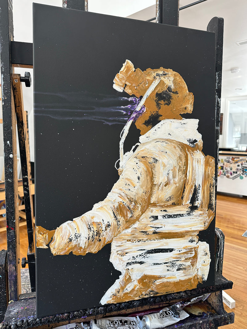 Minister of Death - Original Soldier Painting | Invader Girl Art ...