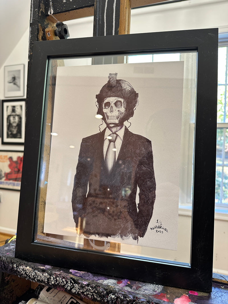 Sketch, suit and tie