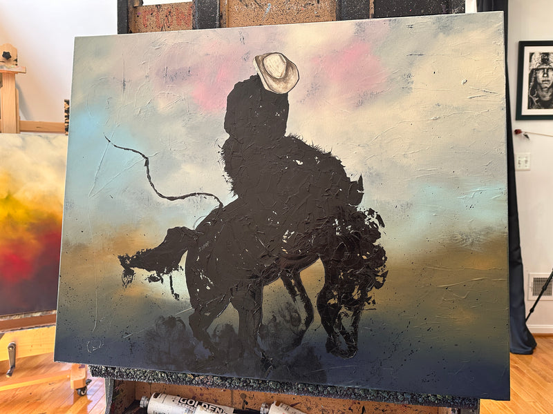 Riding Broncos 24x30