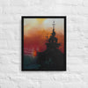 War Ship Framed canvas