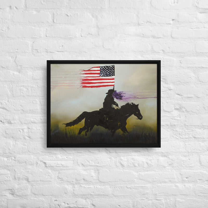A sound of Freedom Framed canvas