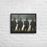 War leaves a mark Framed canvas