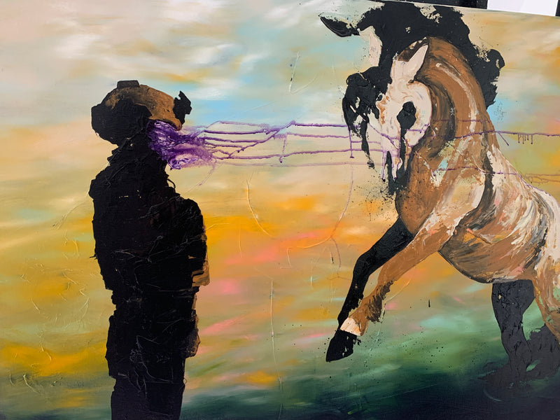 Rise to face the Monster 30x40