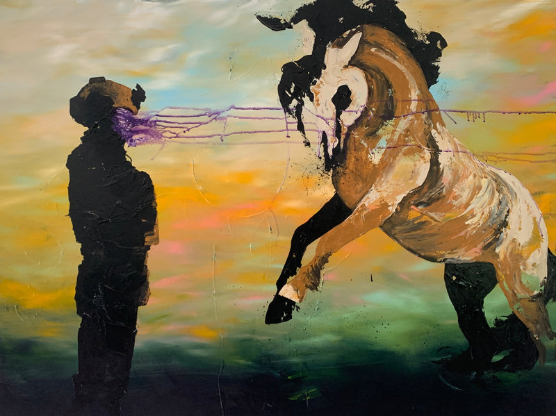 Rise to face the Monster 30x40