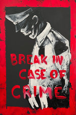 Break in case of Crime 20x30