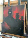 A Red Night 20x24