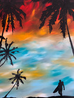 Gone Surfing 36x36
