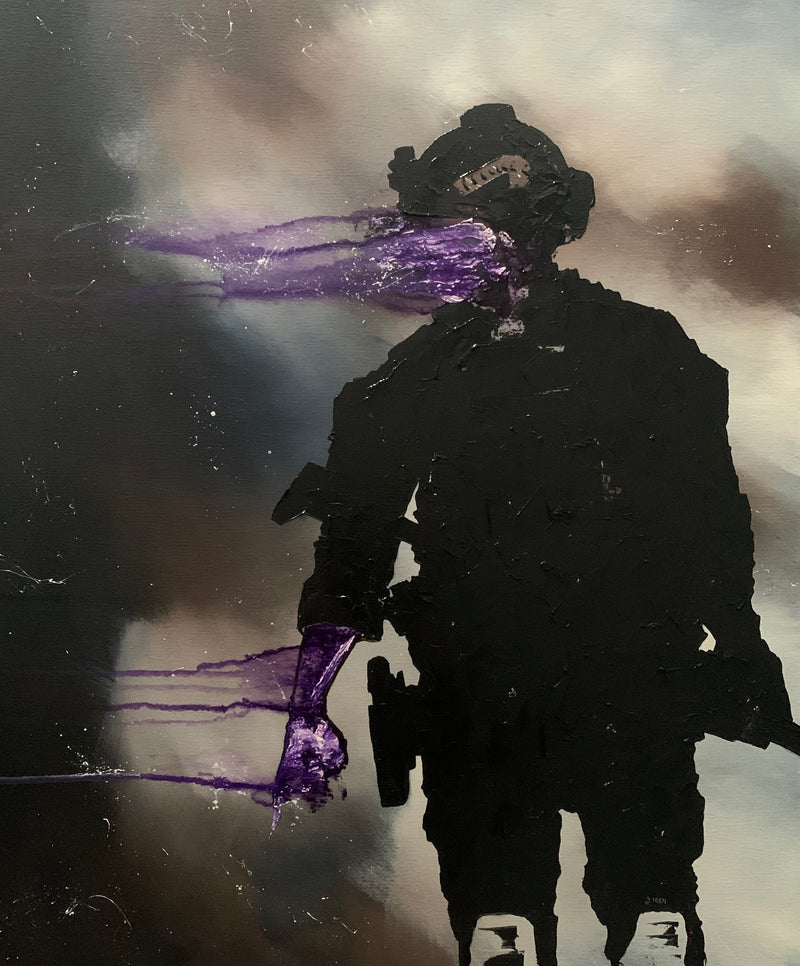 Hand of War 20x24