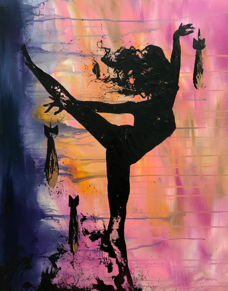 Hell followed on her heel 24x30