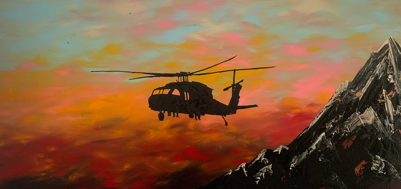 Above the mountains 24x48