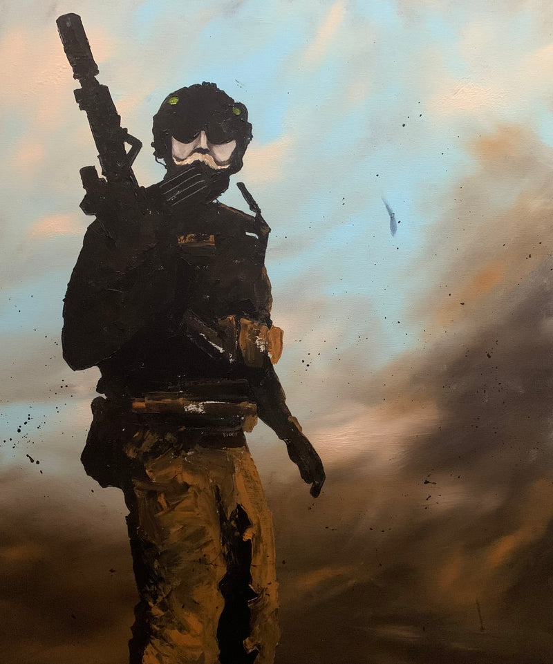 War Mustache 20x24
