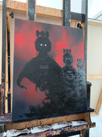 A Red Night 20x24