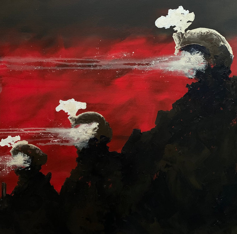 A Red Dawn 24x24